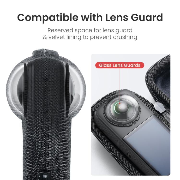 For Insta360 X5 Camera aMagisn Storage Bag Hard Shell Protective Case with Carabiner Clip - Case & Bags by aMagisn | Online Shopping UK | buy2fix