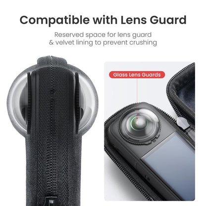 For Insta360 X5 Camera aMagisn Storage Bag Hard Shell Protective Case with Carabiner Clip - Case & Bags by aMagisn | Online Shopping UK | buy2fix