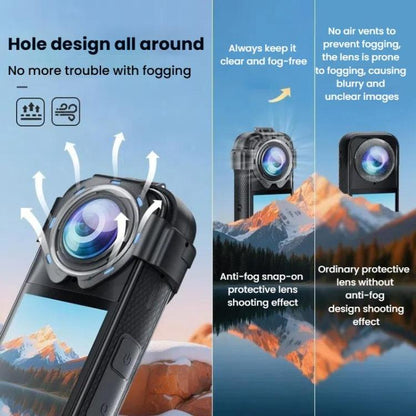 For Insta360 X5 Anti-Fog Snap-On Lens Protector Durable Glass Cover - Len Accessories by buy2fix | Online Shopping UK | buy2fix