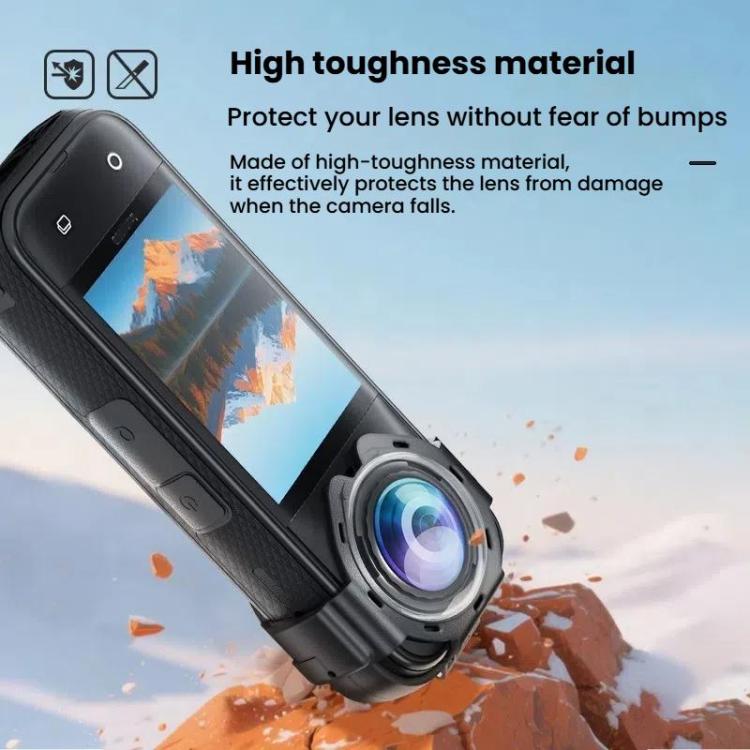 For Insta360 X5 Anti-Fog Snap-On Lens Protector Durable Glass Cover - Len Accessories by buy2fix | Online Shopping UK | buy2fix