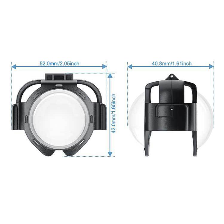 For Insta360 X5 Anti-Fog Snap-On Lens Protector Durable Glass Cover - Len Accessories by buy2fix | Online Shopping UK | buy2fix