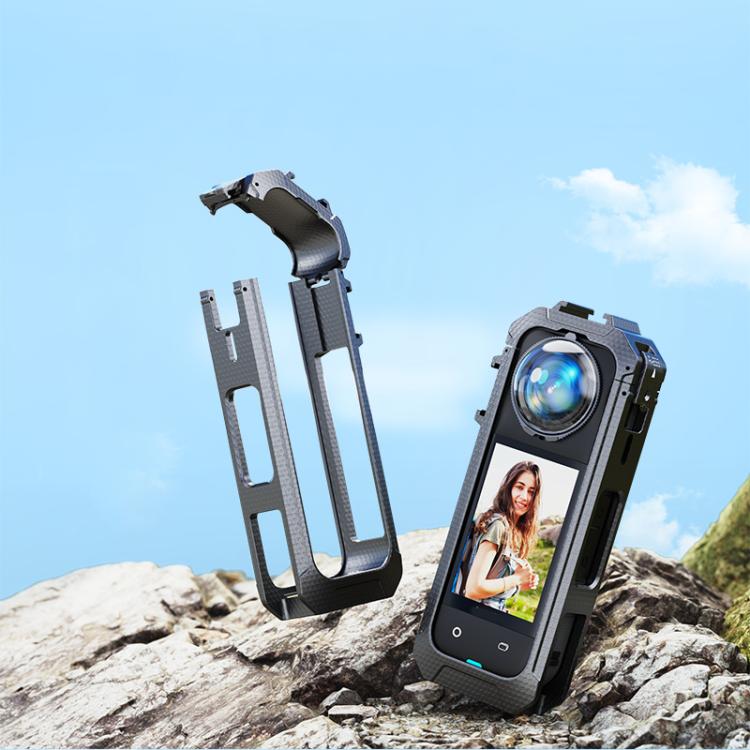 For Insta360 X5 Plastic Protective Frame Magnetic Quick-Release Camera Cage Expansion Bracket - Mount & Holder by buy2fix | Online Shopping UK | buy2fix