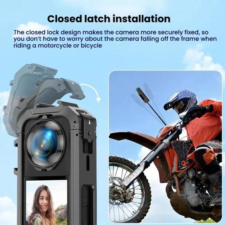 For Insta360 X5 Plastic Protective Frame Magnetic Quick-Release Camera Cage Expansion Bracket - Mount & Holder by buy2fix | Online Shopping UK | buy2fix