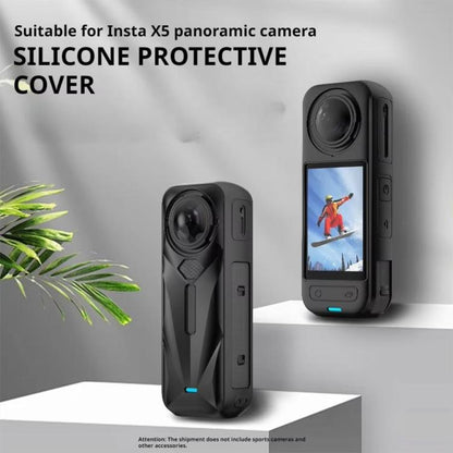 For Insta360 X5 Camera Silicone Case Body Cover Anti-dust and Stain-resistant Protective Shell(Black) - Case & Bags by buy2fix | Online Shopping UK | buy2fix