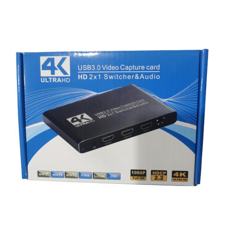 USB 3.0 HD Video Capture Card 4K Camera Computer Game Live Recording Box - Video Capture Solutions by buy2fix | Online Shopping UK | buy2fix