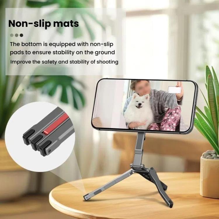 Magsafe Mobile Phone Magnetic Holder Desktop Tripod(Silver Gray) - Desktop Holder by buy2fix | Online Shopping UK | buy2fix