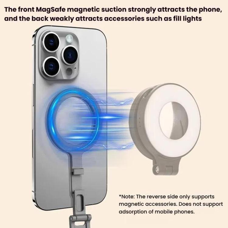 Magsafe Mobile Phone Magnetic Holder Desktop Tripod(Silver Gray) - Desktop Holder by buy2fix | Online Shopping UK | buy2fix