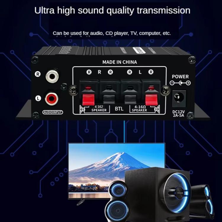 AK270 Car Home Stereo Mini Amplifier - Car Amplifiers by buy2fix | Online Shopping UK | buy2fix