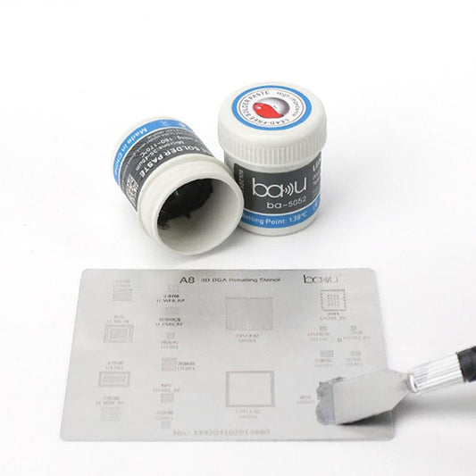 BAKU BA-5052 BGA Solder Paste for Mobile Phone Repair 35g Tin 35-45 Microns, 138 Celsius Melting Point - Soldering Paste by BAKU | Online Shopping UK | buy2fix