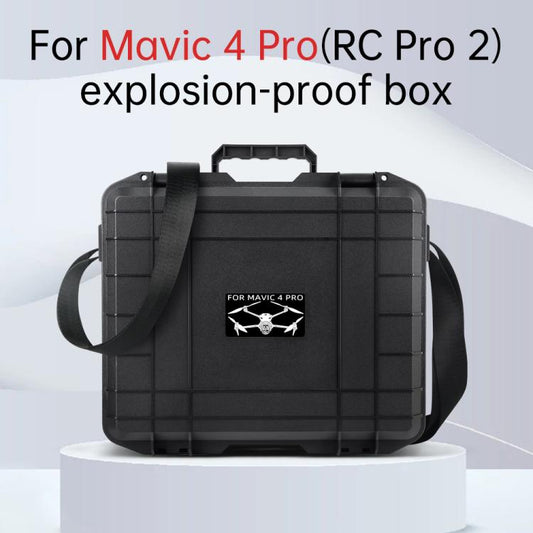 For DJI Mavic 4 Pro Creator Combo RC Pro 2 Explosion-Proof Case Storage Box Suitcase With Shoulder Strap(White Pattern) - Backpacks & Bags by buy2fix | Online Shopping UK | buy2fix