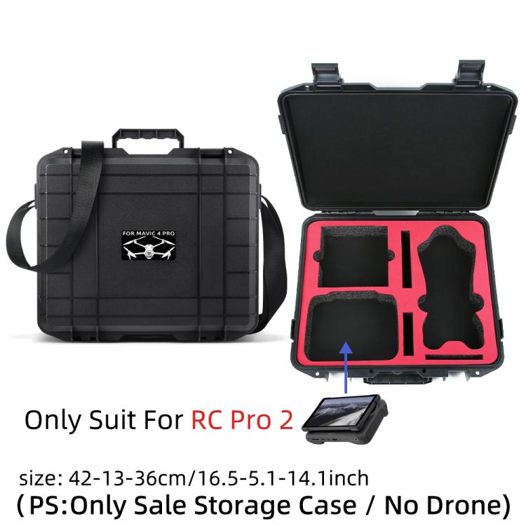 For DJI Mavic 4 Pro Creator Combo RC Pro 2 Explosion-Proof Case Storage Box Suitcase With Shoulder Strap(White Pattern) - Backpacks & Bags by buy2fix | Online Shopping UK | buy2fix
