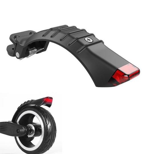 6.5 Inch Rear Mudguard Rear Wheel Brake Fender With Safe Light For Carbon Fiber Scooter