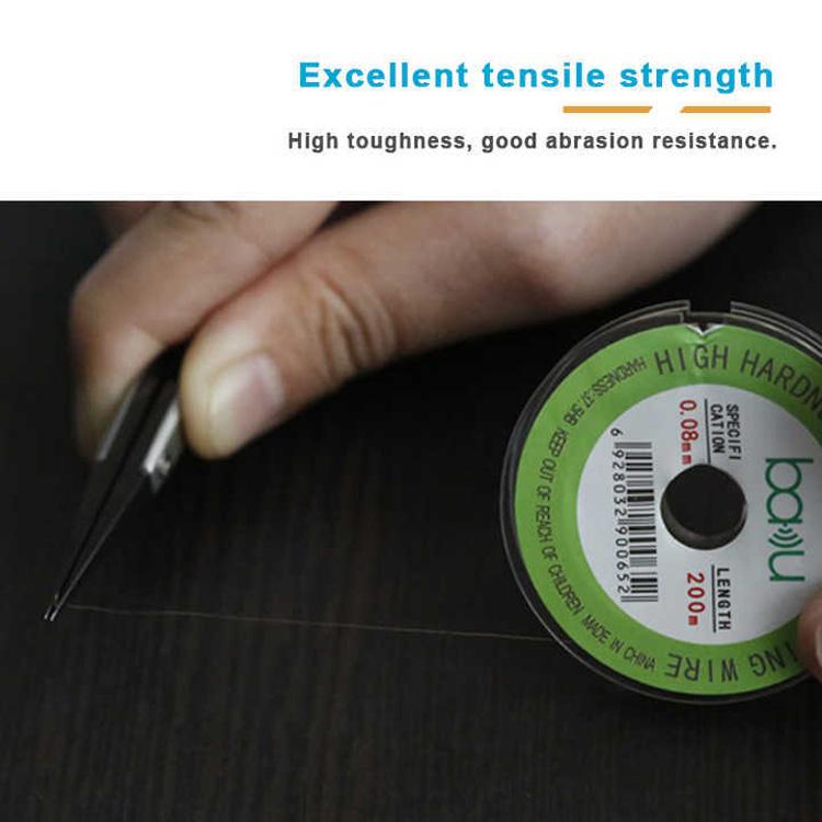 BAKU 0.04mm 200m/329ft Carbon Steel Screen Separator Cutting Wire for Smartphone & Tablet LCD Screen Repair - Separation Equipment by BAKU | Online Shopping UK | buy2fix