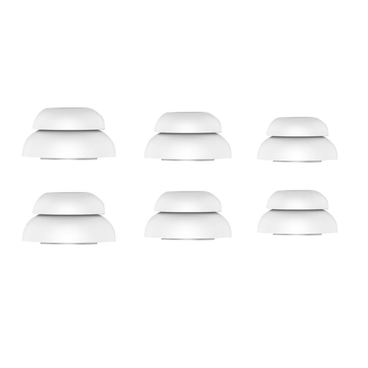 For AirPods Pro / Pro 2 AhaStyle PT99-2 Earphone Silicone Earbuds, Size: S+M+L(White) - Anti-dust & Ear Caps by AhaStyle | Online Shopping UK | buy2fix