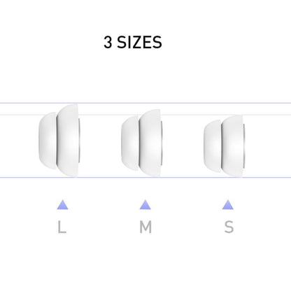 For AirPods Pro / Pro 2 AhaStyle PT99-2 Earphone Silicone Earbuds, Size: L(White) - Anti-dust & Ear Caps by AhaStyle | Online Shopping UK | buy2fix