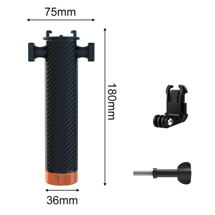 Buoyant Anti-Sink Dive Handle With Dual Cold Shoe Mounts for Action Cameras(Orange) - Floating Grip & Ball by buy2fix | Online Shopping UK | buy2fix
