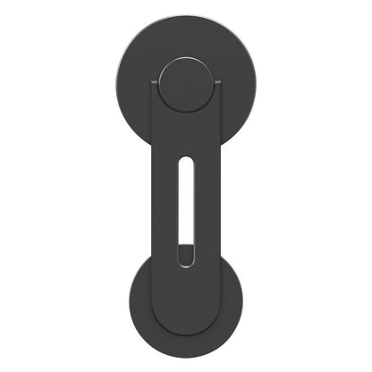 AhaStyle WG26-5 Aluminum MagSafe Circle Magnetic Laptop Expansion Stand Portable Adjustable Phone Holder(Black) - Hand-Sticking Bracket by AhaStyle | Online Shopping UK | buy2fix