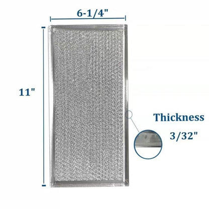 2pcs /Pack W10535950 Microwave Grease Filter Replacement Parts 11 X 6-1/4 Inch - Microwave Oven Parts by buy2fix | Online Shopping UK | buy2fix