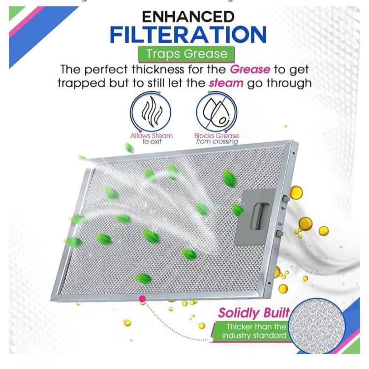 For Broan SB08087294 Range Hood 2pcs /Pack Filter 298 X 239 X 9mm - Range Hood Parts by buy2fix | Online Shopping UK | buy2fix