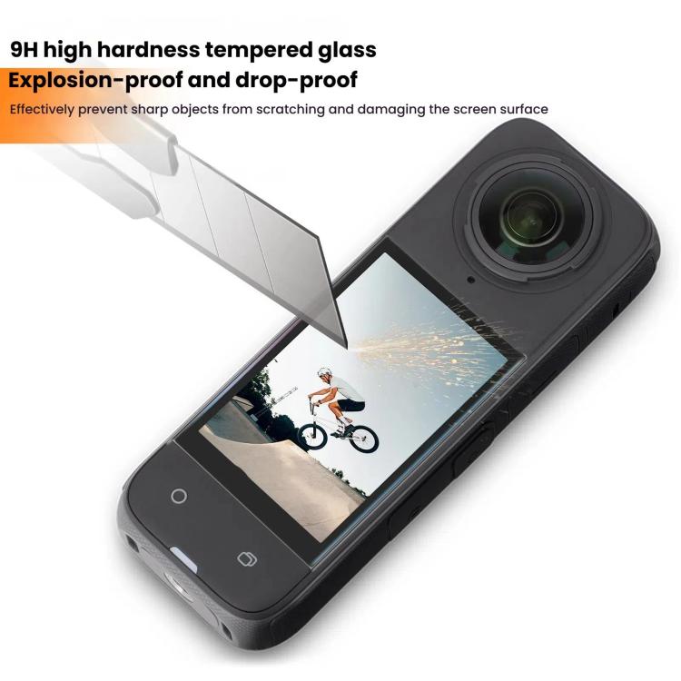 For Insta360 X5 / X4 2sets Sunnylife Curved Tempered Film HD Anti-Explosion Anti-Drop Scratch Protective Film - Protective Film & Stickers by Sunnylife | Online Shopping UK | buy2fix