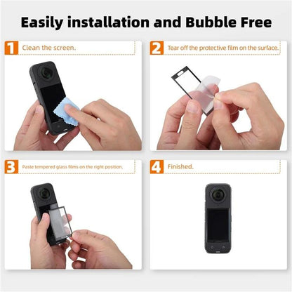 For Insta360 X5 / X4 2sets Sunnylife Curved Tempered Film HD Anti-Explosion Anti-Drop Scratch Protective Film - Protective Film & Stickers by Sunnylife | Online Shopping UK | buy2fix