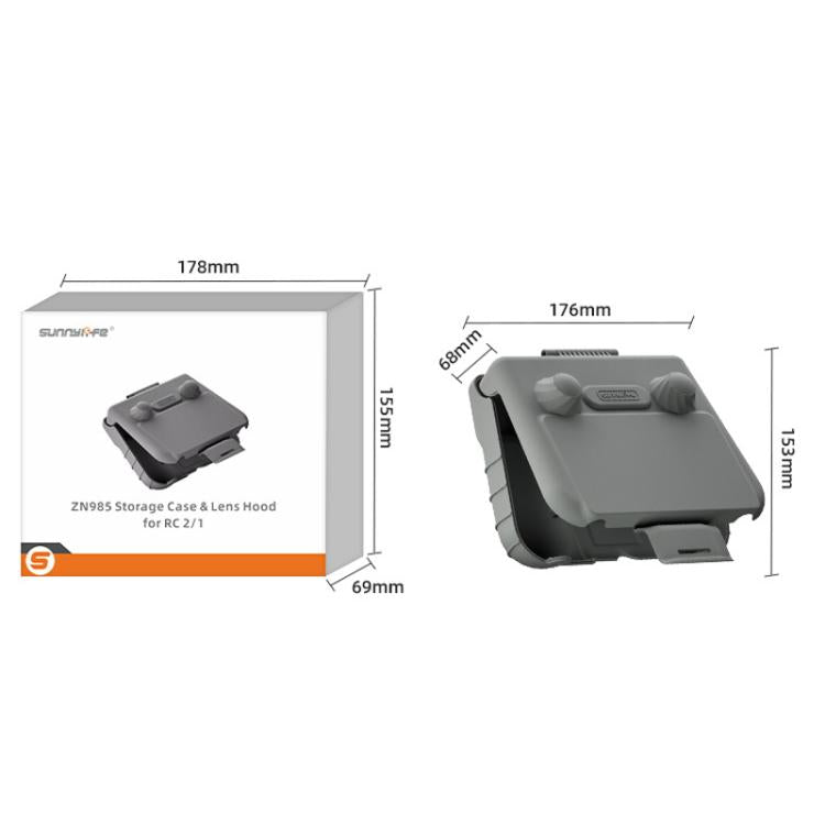 For DJI RC 2 / 1 Sunnylife ZN985 Remote Control 2 In 1 Visor Storage Case - Lens Hood by Sunnylife | Online Shopping UK | buy2fix