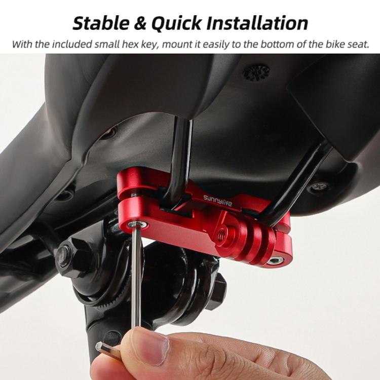 Sunnylife ZJ942 Sports Camera Bike Seat Mount Cycling Bracket(Black) - Mount & Holder by Sunnylife | Online Shopping UK | buy2fix