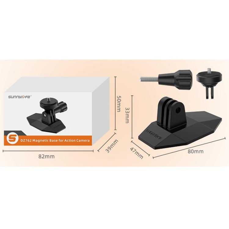 Sunnylife DZ762 Sports Camera Magnetic Dock Expansion Adapter Bracket(Black) - Mount & Holder by Sunnylife | Online Shopping UK | buy2fix