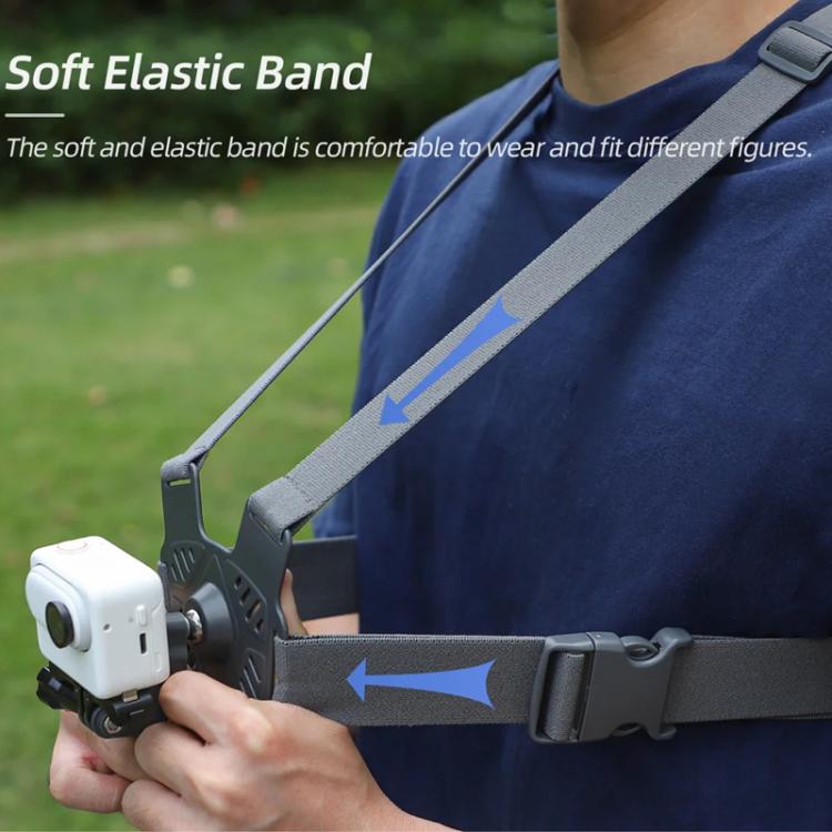 Sunnylife XD742 360 Degree Universal Sports Camera Chest Strap Mount(Gray) - Chest Belt by Sunnylife | Online Shopping UK | buy2fix