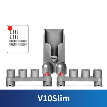 For Dyson V10 Slim Vacuum Cleaner Wall Mount Storage Rack Accessory Holder Holds Up to 10 Attachments - For Dyson Accessories by buy2fix | Online Shopping UK | buy2fix