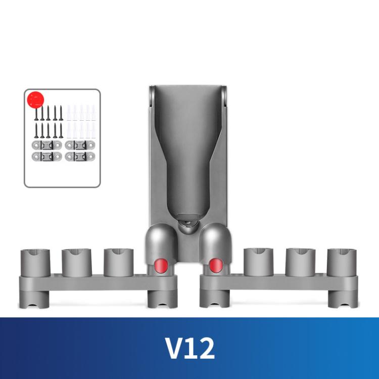 For Dyson V12 Vacuum Cleaner Wall Mount Storage Rack Accessory Holder Holds Up to 10 Attachments - For Dyson Accessories by buy2fix | Online Shopping UK | buy2fix