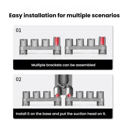 For Dyson V10  Vacuum Cleaner Wall Mount Storage Rack Accessory Holder Holds Up to 10 Attachments - For Dyson Accessories by buy2fix | Online Shopping UK | buy2fix