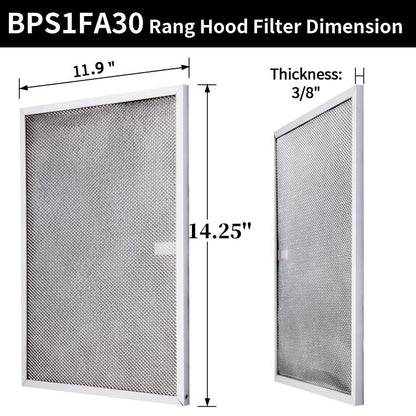 For Broan BPS1FA30 QS1 99010299 Range Hood 2pcs /Pack Grease Filter Replacement Parts - Range Hood Parts by buy2fix | Online Shopping UK | buy2fix