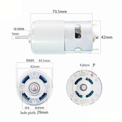 24V 10000RPM 795 Dual Ball DC Motor Juicer Pump High Torque Motor - Juicer Parts by buy2fix | Online Shopping UK | buy2fix