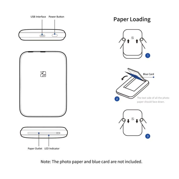 HPRT MT53 Small Color Photo Developer Portable Home Bluetooth Printer - Photo Printers by Huawei | Online Shopping UK | buy2fix