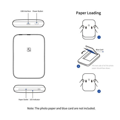HPRT MT53 Small Color Photo Developer Portable Home Bluetooth Printer - Photo Printers by Huawei | Online Shopping UK | buy2fix