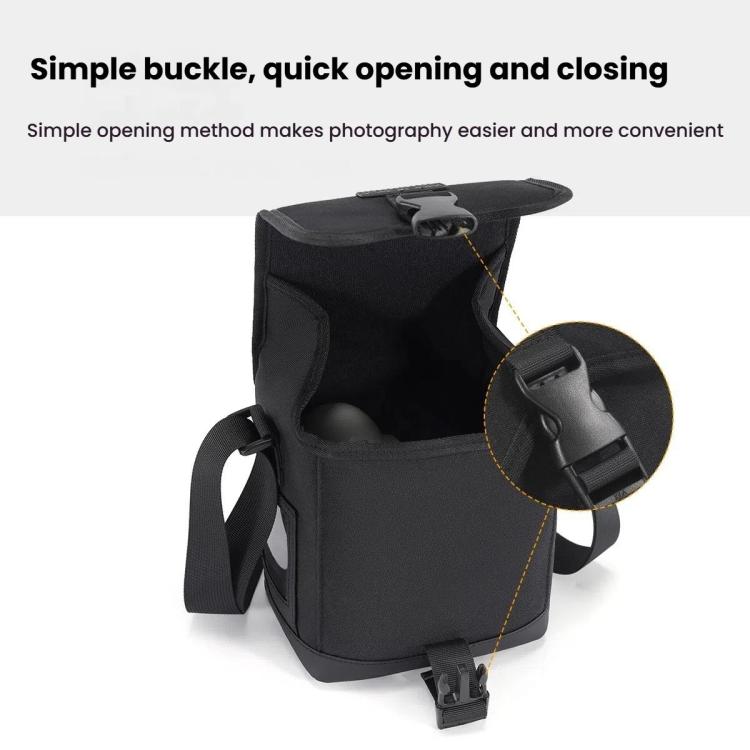Cwatcun D186 Small Anti-scratch Lightweight Camera Shoulder Bag Camera Portable Crossbody Storage Bag(Black) - Strap Satchel by Cwatcun | Online Shopping UK | buy2fix