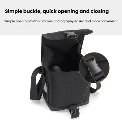 Cwatcun D186 Small Anti-scratch Lightweight Camera Shoulder Bag Camera Portable Crossbody Storage Bag(Black) - Strap Satchel by Cwatcun | Online Shopping UK | buy2fix