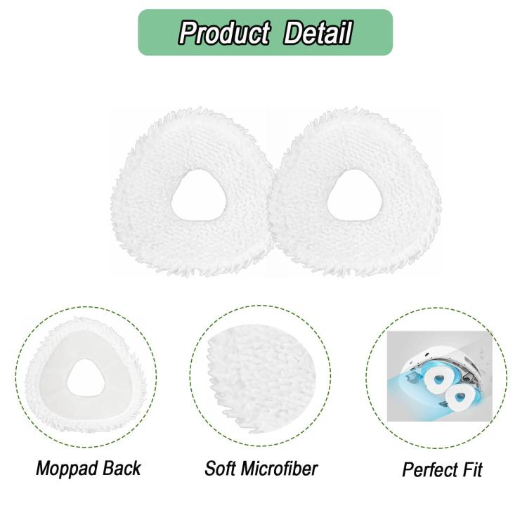 For NARWAL Xiaoyao 001 / J4 / J4 Lite / J3 / J2 / J1 Gray Thicken Rag Sweeping Robot Accessories - For NARWAL Accessories by buy2fix | Online Shopping UK | buy2fix