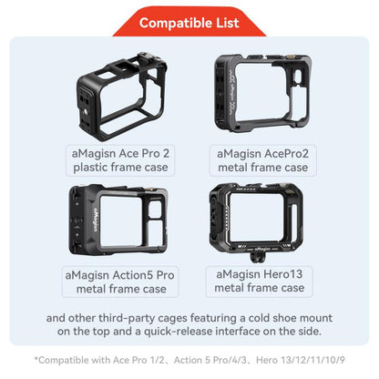 aMagisn Xplorer Grip Kit Street Vlogging Handle For Insta360, DJI Action, and GoPro Hero Series Action Cameras - Others by aMagisn | Online Shopping UK | buy2fix