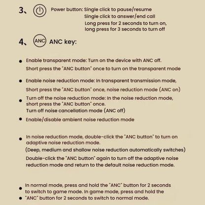 OneOdio Focus A5 ANC Active Noise Reduction Headset Wireless Bluetooth Gaming Sports Headset(Black) - Bluetooth Earphone by OneOdio | Online Shopping UK | buy2fix