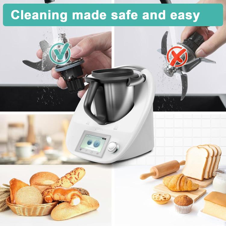 For Thermomix TM5/TM6 Stainless Steel Dough Mixer Knife Replacement Durable Baking & Cooking Accessories - Food Disposer Parts by buy2fix | Online Shopping UK | buy2fix