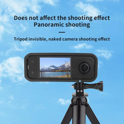 For Insta360 X5 360 Camera CQT Expandable Protective Cage Shockproof Case Vertical Black - Mount & Holder by CQT | Online Shopping UK | buy2fix