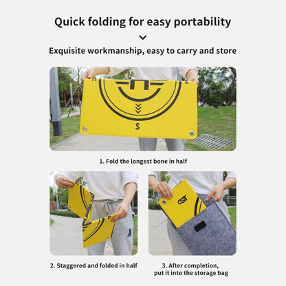 CQT 55cm Universal Reflective Drone Landing Pad Dual-Sided Waterproof Foldable Mat with Ground Pegs(Two-Tone) - Parking Apron by CQT | Online Shopping UK | buy2fix
