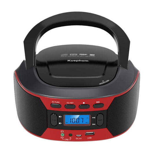 Kuephom W17 Portable Home CD Music Walkman FM Bluetooth Player US Plug - DVD & LCD Player by Kuephom | Online Shopping UK | buy2fix