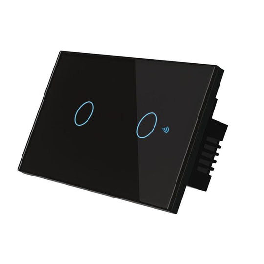 Model 120 US Gauge Graffiti Smart WIFI Single Fire Switch, Spec: 2-Gang Black