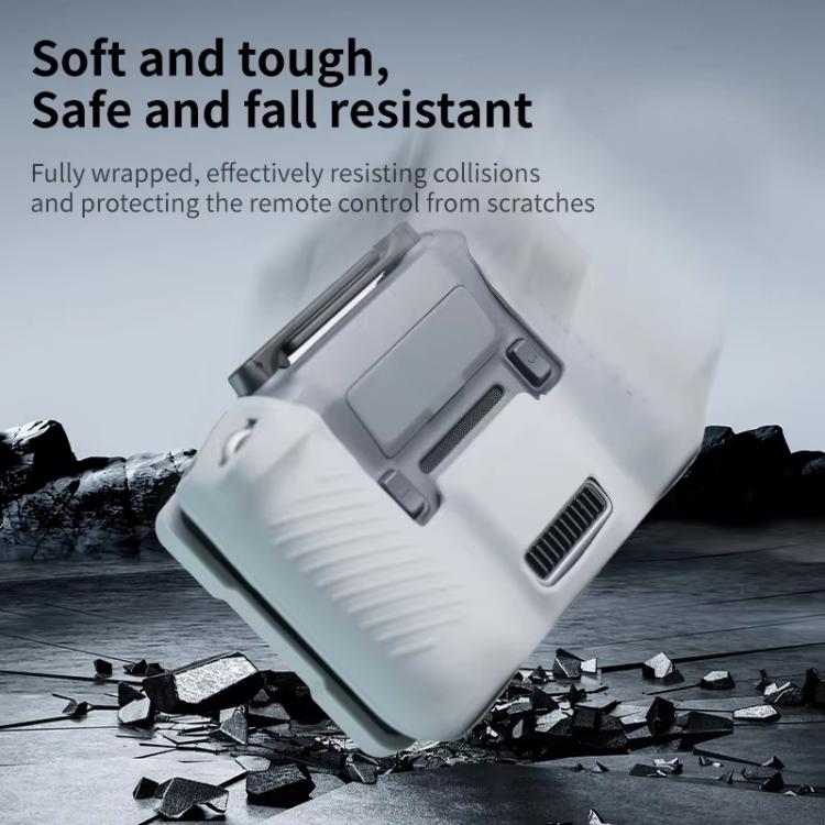 For DJI RC Pro 2 Remote Control Silicone Case Screen and Body Protective Cover(Gray) - Others by buy2fix | Online Shopping UK | buy2fix