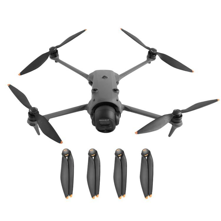 For DJI Mavic 4 Pro Drone RCSTQ Low-Noise Quick-Release Propellers Replacement Blades(Black Orange) - DIY Propeller by RCSTQ | Online Shopping UK | buy2fix