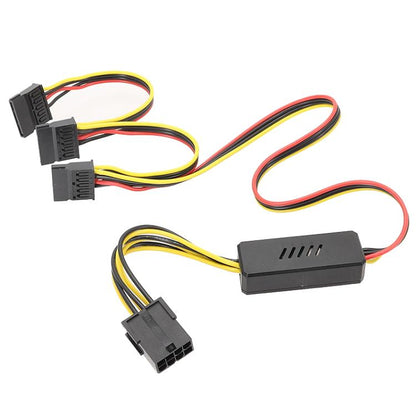 12V To SATA 1 To 3 Graphics Card To Hard Disk Drive Cable Hard Disk Drive Power Cable - eSATA & SATA & IDE by buy2fix | Online Shopping UK | buy2fix