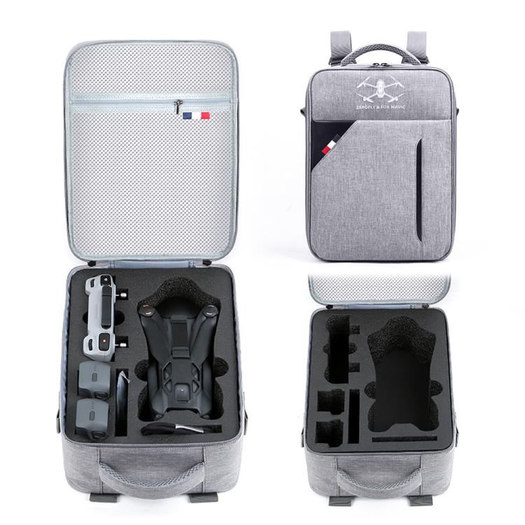 For DJI Mavic 4 Pro / RC 2 Backpack Shoulder Bag EVA Carrying Case(Gray) - Backpacks & Bags by buy2fix | Online Shopping UK | buy2fix